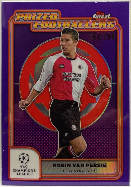 Robin Van Persie 268/299 Prized Footballers Purple Topps Finest UCC 2024/25