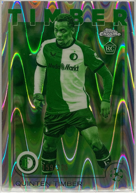 Quinten Timber 159/225 Rookie Night Vision Raywave Topps Chrome UCC 2024/25