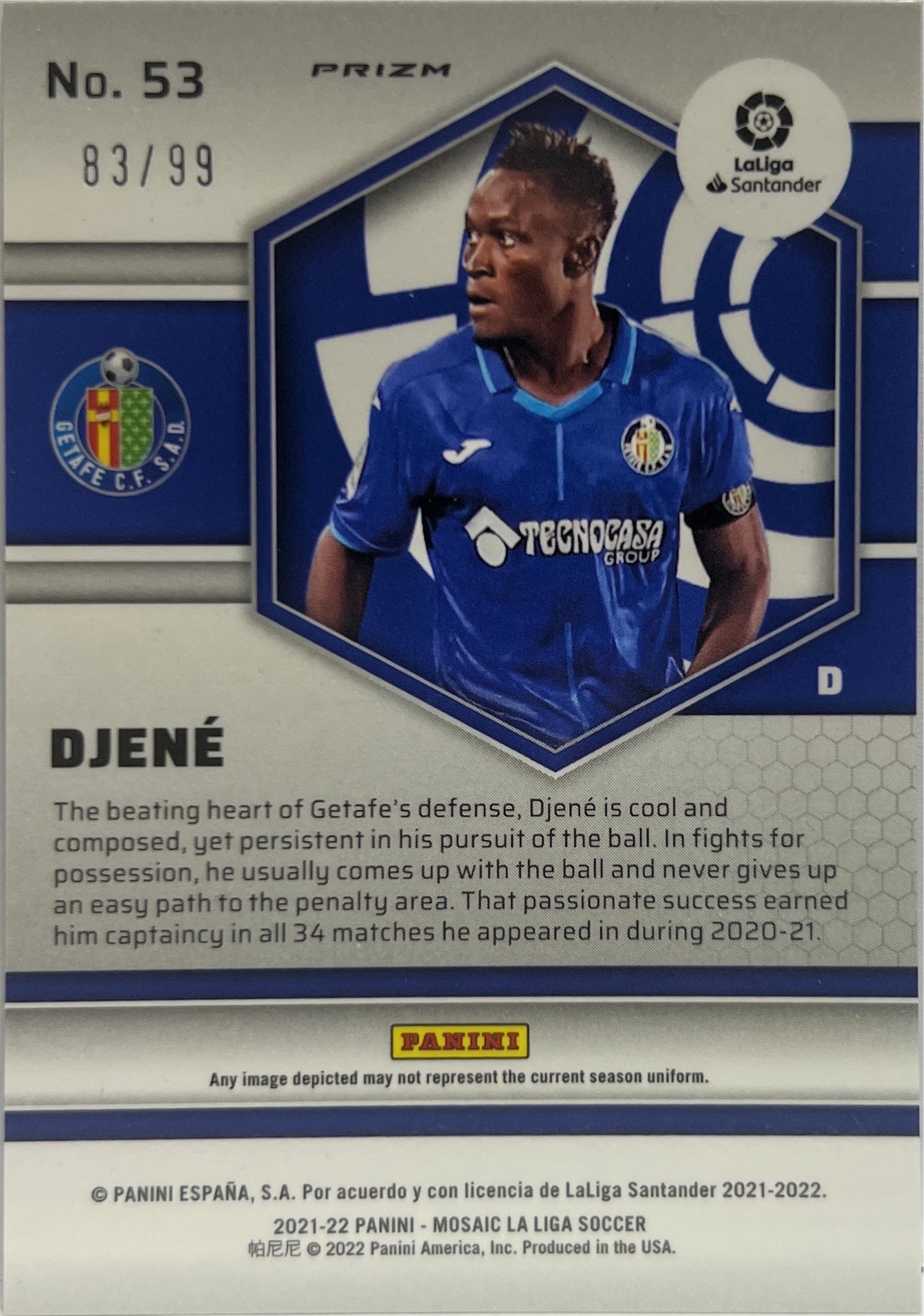 Djene 83/99 Blue Mosaic La Liga 2021/22