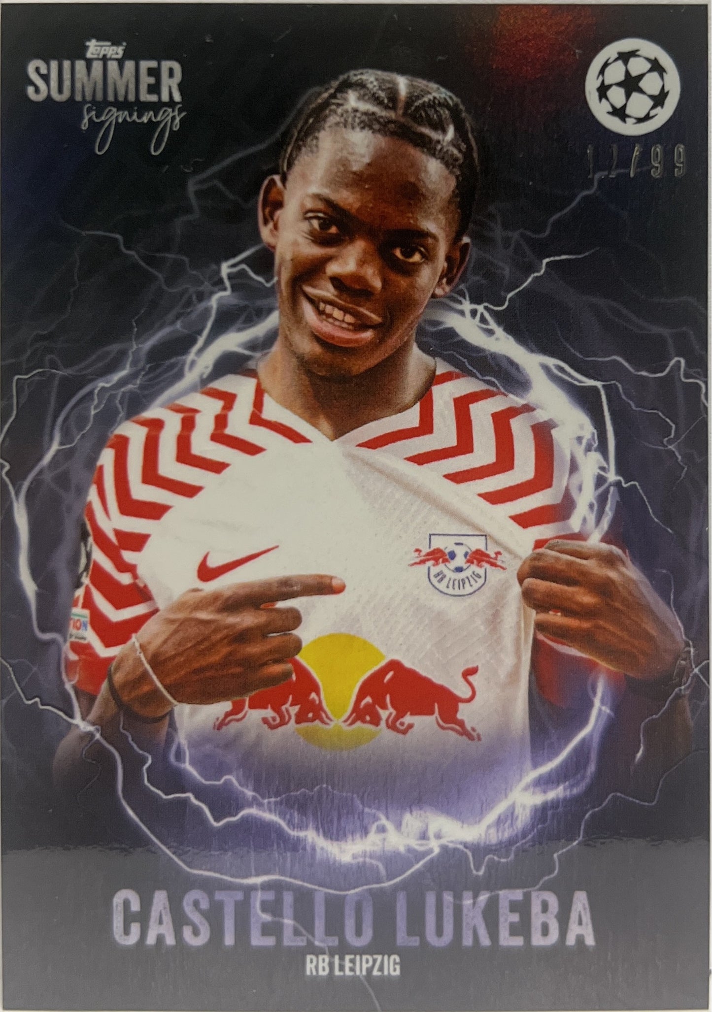 Castello Lukeba 12/99 The Future Topps Summer Signing 2023