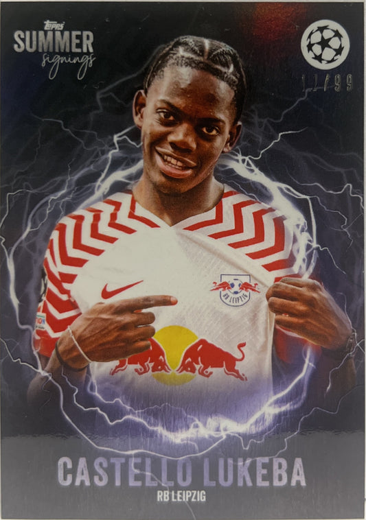 Castello Lukeba 12/99 The Future Topps Summer Signing 2023