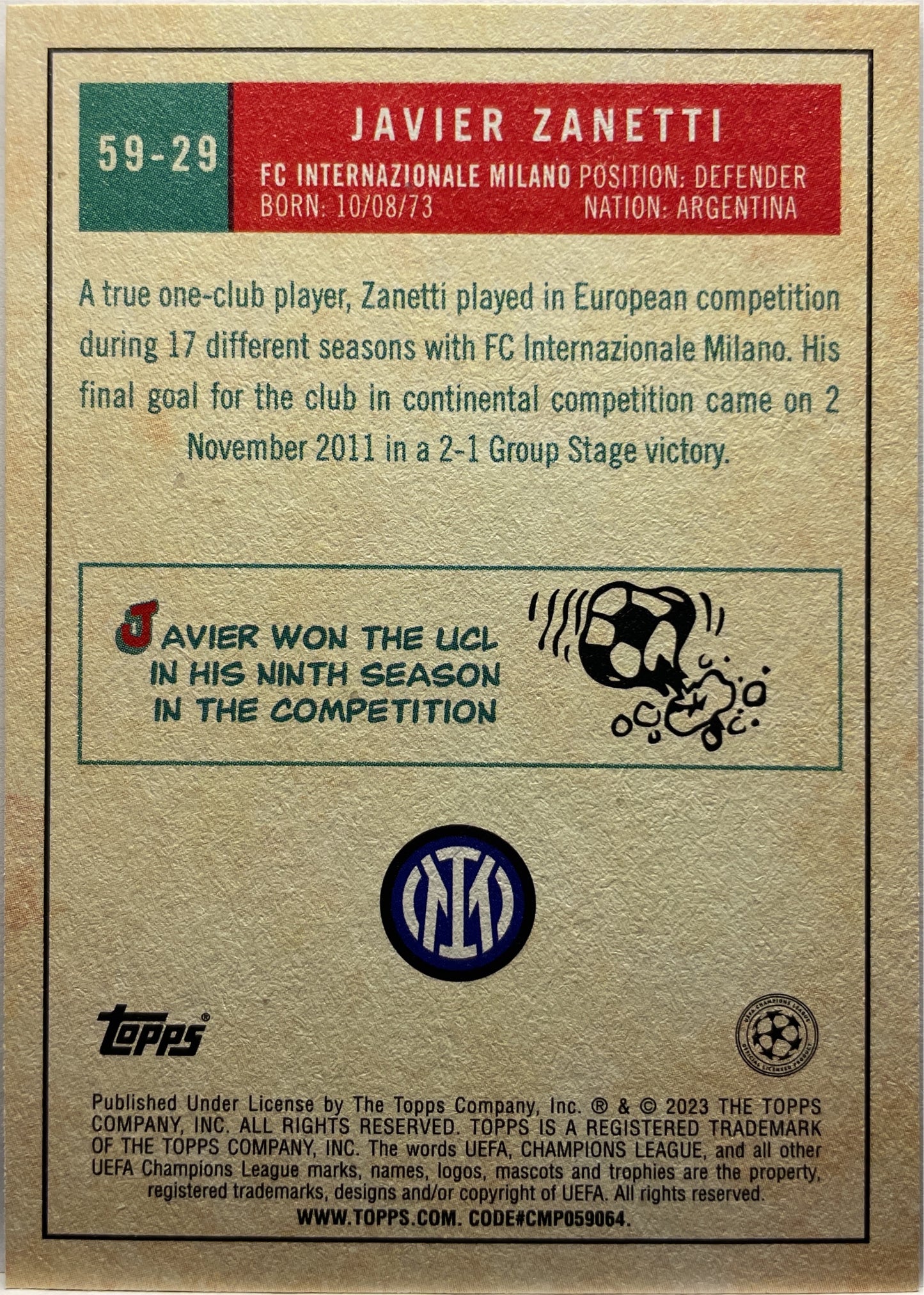 Mancolista-1959-Topps UCC 2022/23