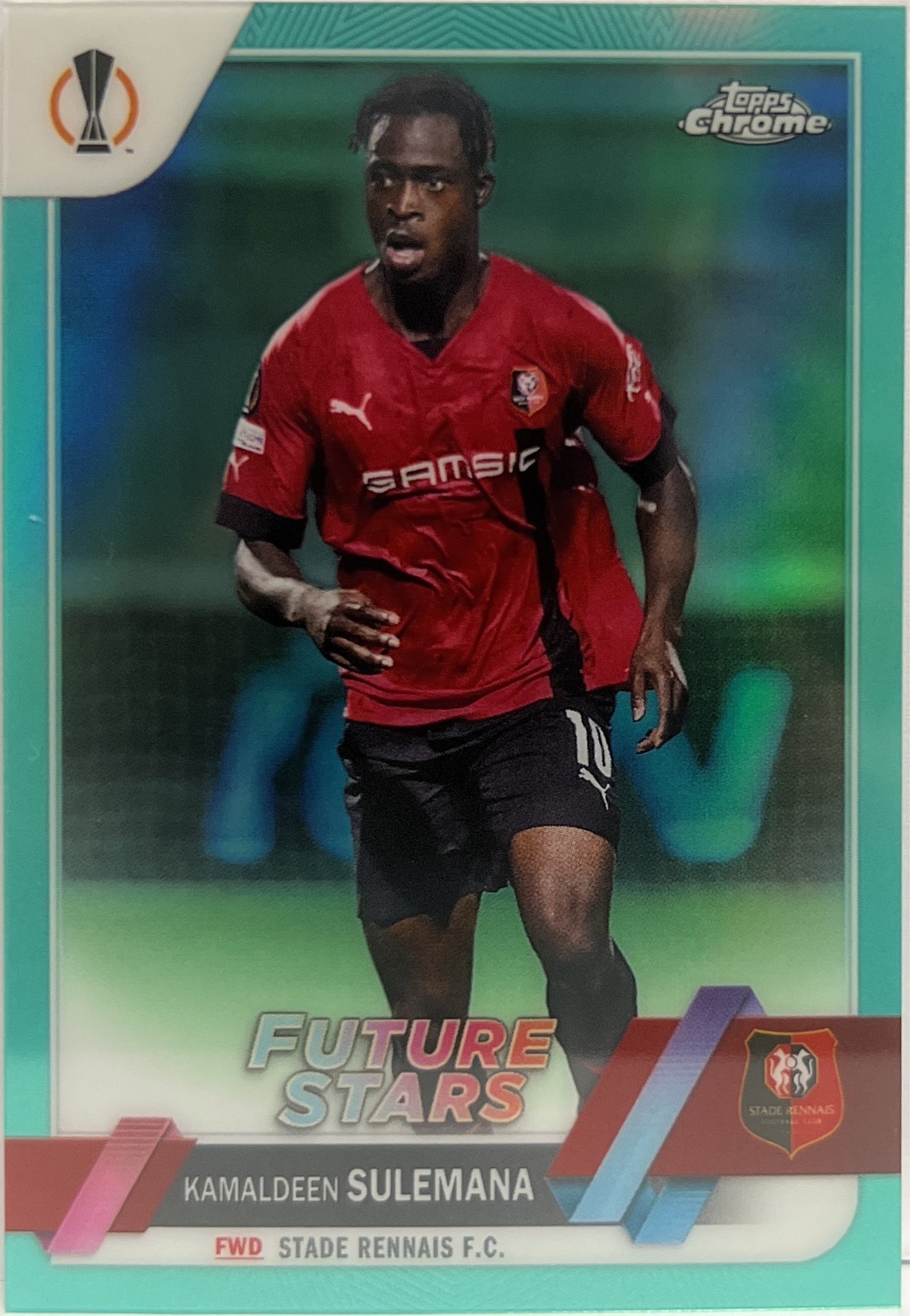 Kamaldeen Sulemana 106/199 Future Stars Aqua Topps Chrome UCC 2022/23