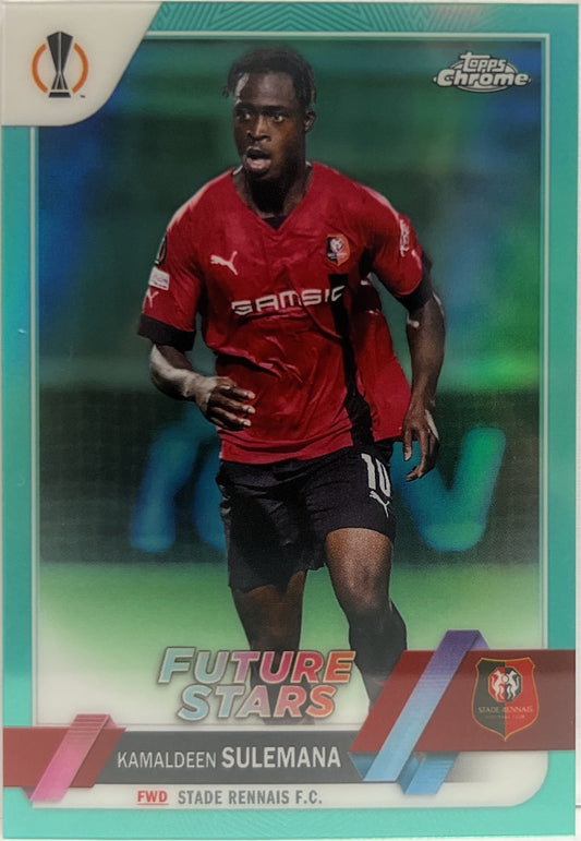 Kamaldeen Sulemana 106/199 Future Stars Aqua Topps Chrome UCC 2022/23