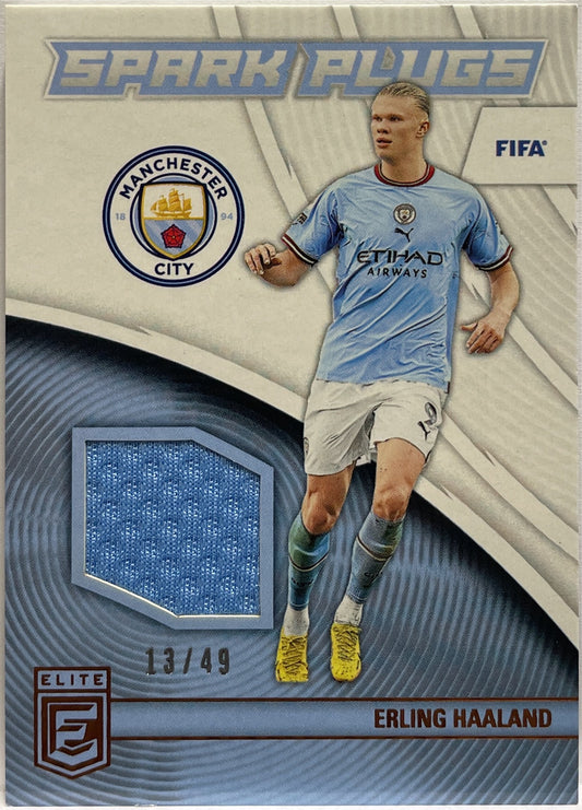 Erling Haaland 13/49 Patch Spark Plugs Donruss Elite Fifa 2022/23