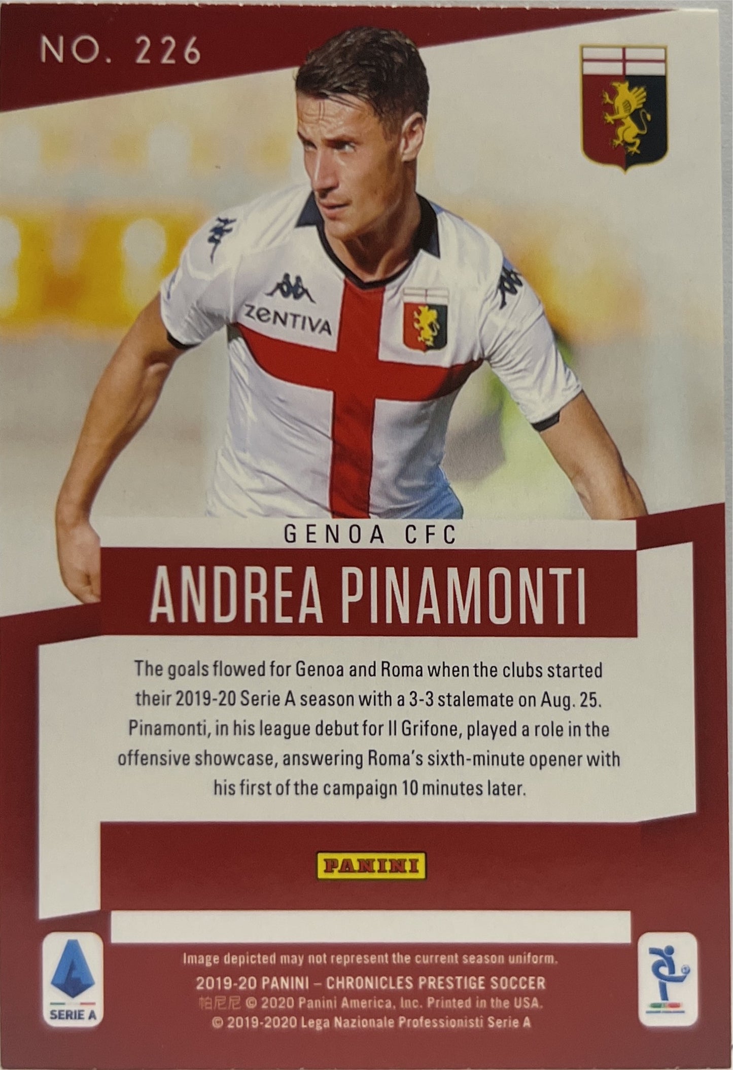 Andrea Pinamonti Rookie Prestige Xtra Points Chronicles 2019/20