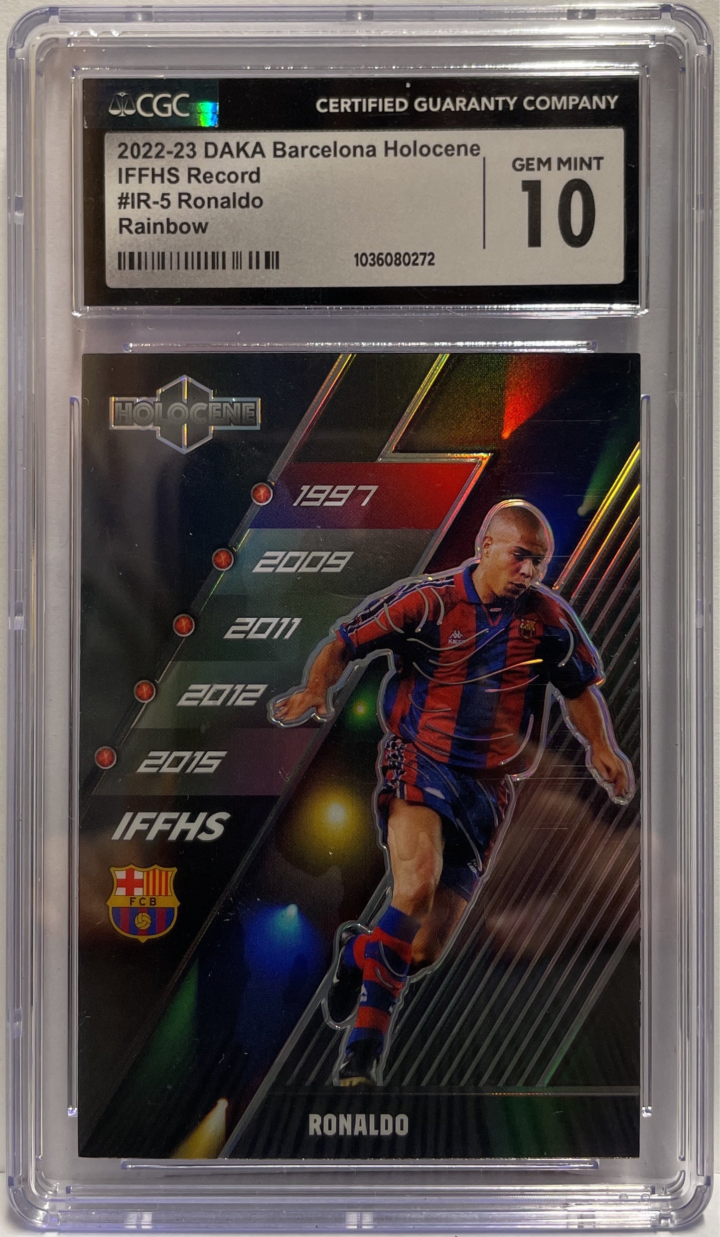 Ronaldo 1/1 Record Rainbow One Of One Daka Barcelona One & Two 2023/24 CGC 10