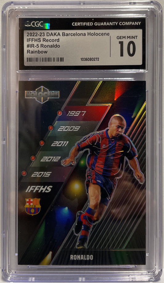 Ronaldo 1/1 Record Rainbow One Of One Daka Barcelona One & Two 2023/24 CGC 10