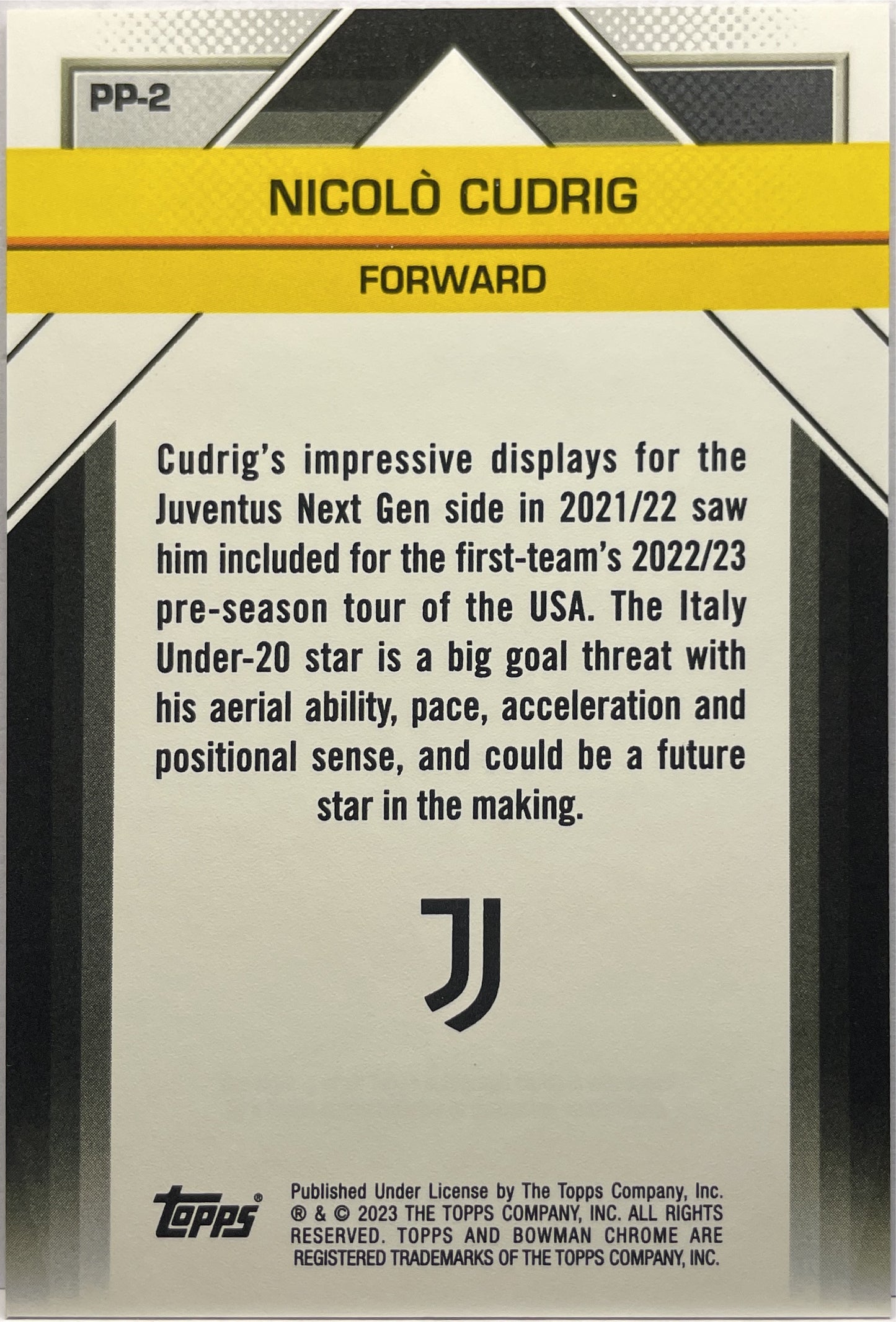 Mancolista-Il Futuro-Topps Chrome Juventus 2022/23