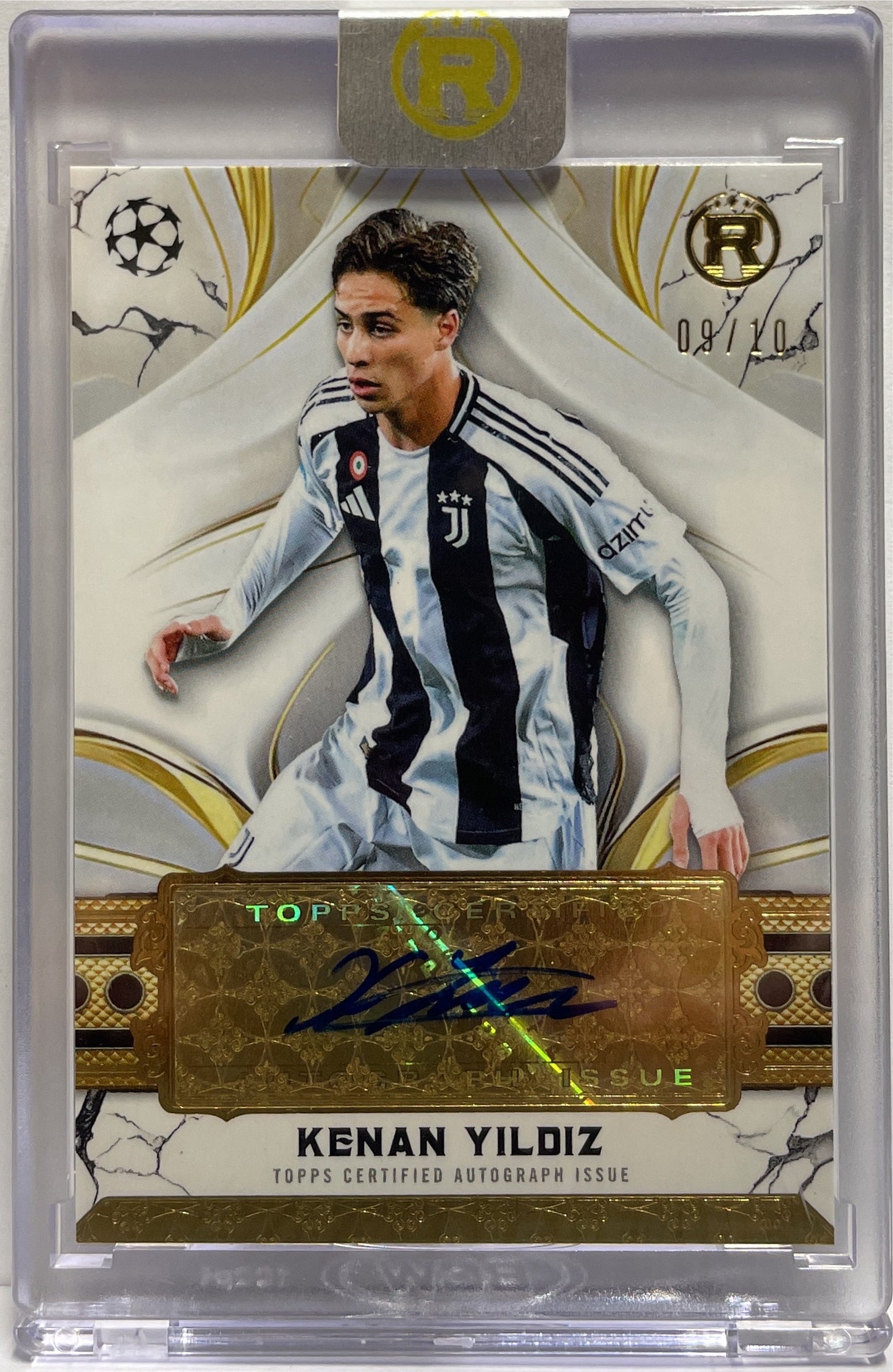 Kenan Yildiz 9/10 Autograph Topps Reverence 2024/25