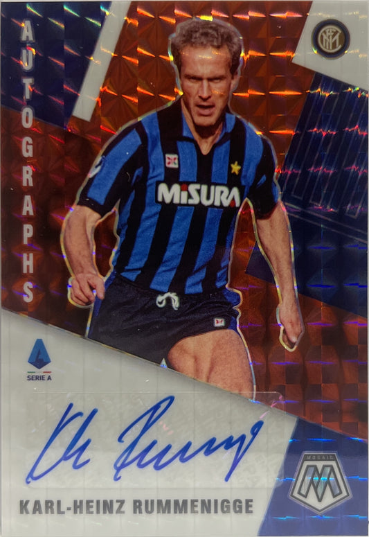 Karl Heinz Rummenigge Autograph Red  Mosaic Serie A 2020/21