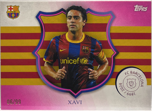 Xavi 6/99 Captain Pink Topps Barcelona 125 2024/25