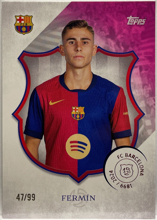 Femin Lopez 47/99 Pink Topps Barcelona 125 2024/25