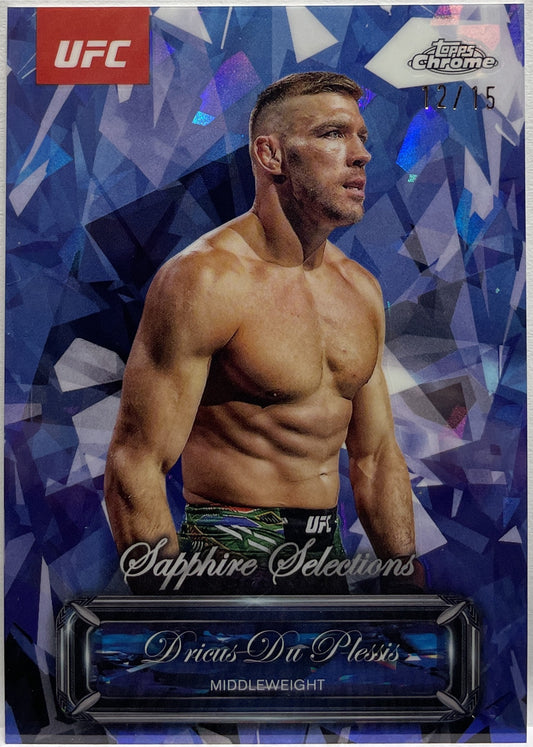 Dricus Du Plessis 12/15 Autograph Saphire Selection Topps Chrome UFC 2025