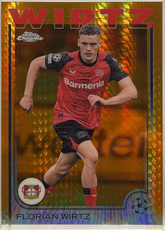 Florian Wirtz 5/25 Orange Topps Chrome UCC 2024/25