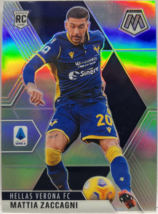 Mattia Zaccagni Rookie Silver Holo Mosaic Serie A 2020/21