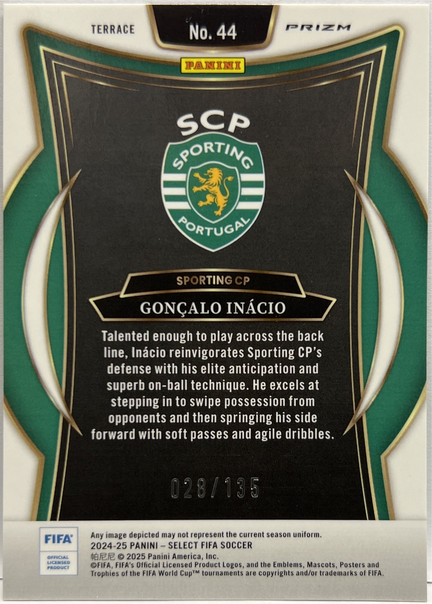 Goncalo Inacio 28/135 Terrace Camo Select Fifa 2024/25