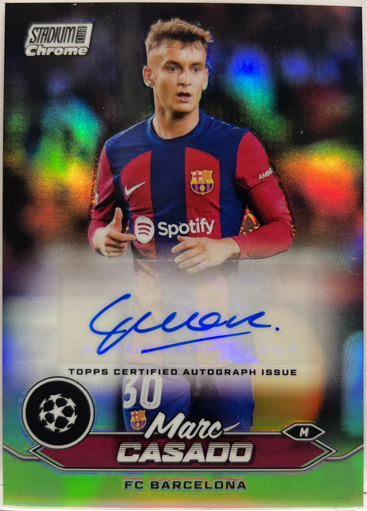 Marc Casado Autograph Topps Stadium Chrome 2023/24