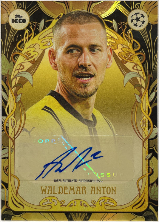 Waldemar Anton 1/1 Autograph Nouveau One Of One Topps Deco 2024/25