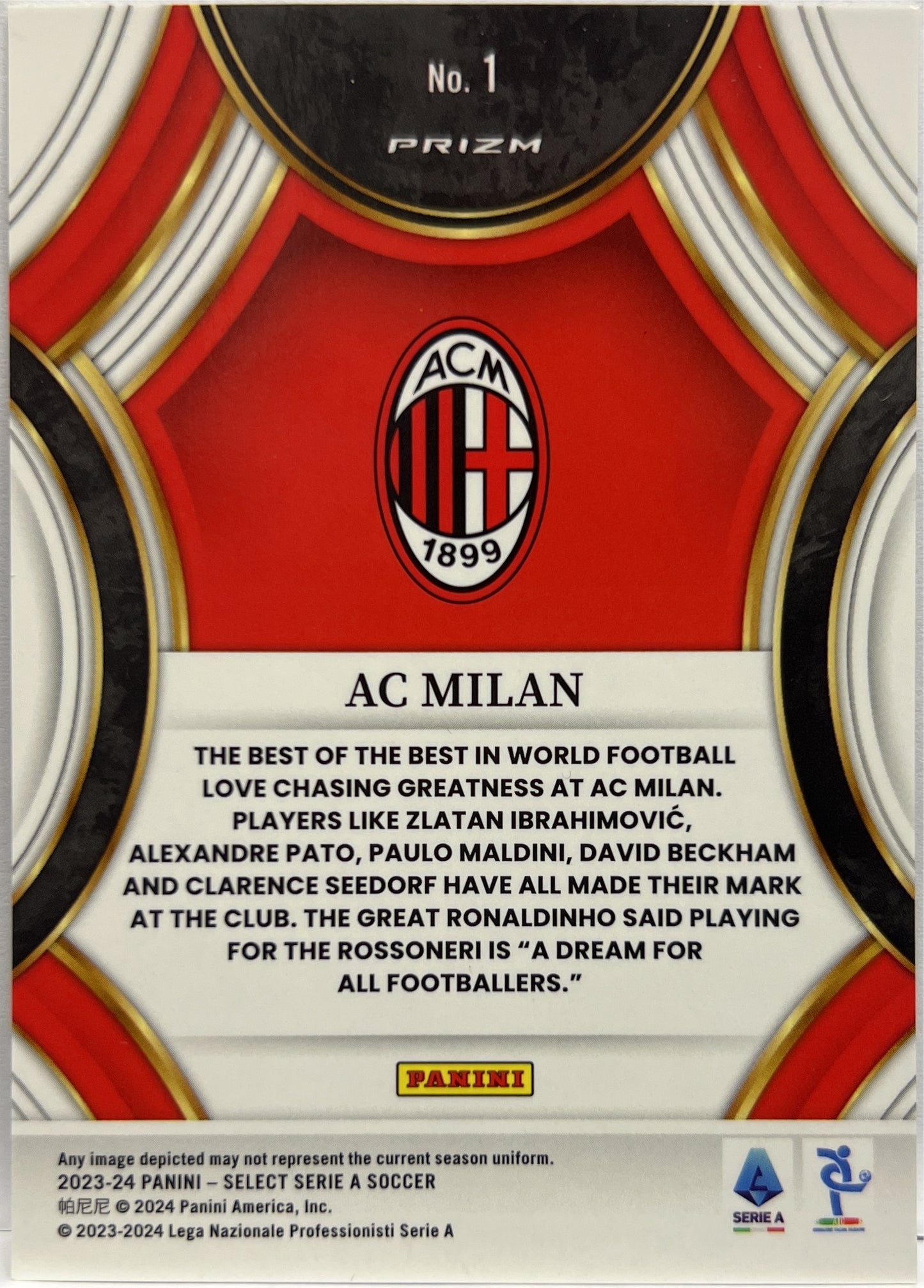 AC Milan Team Bedge Select Serie A 2023/24