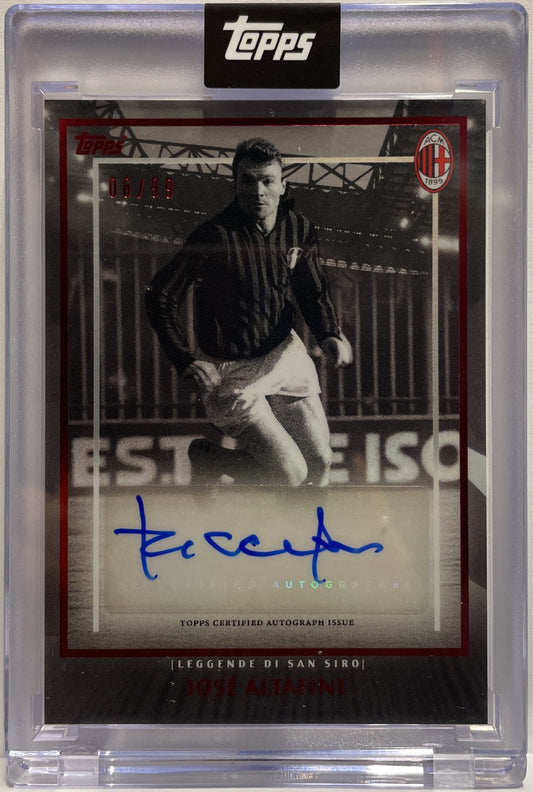 Jose Altafini 6/99 Autograph Leggende Di San Siro Topps AC Milan 125 Anniversary 2025