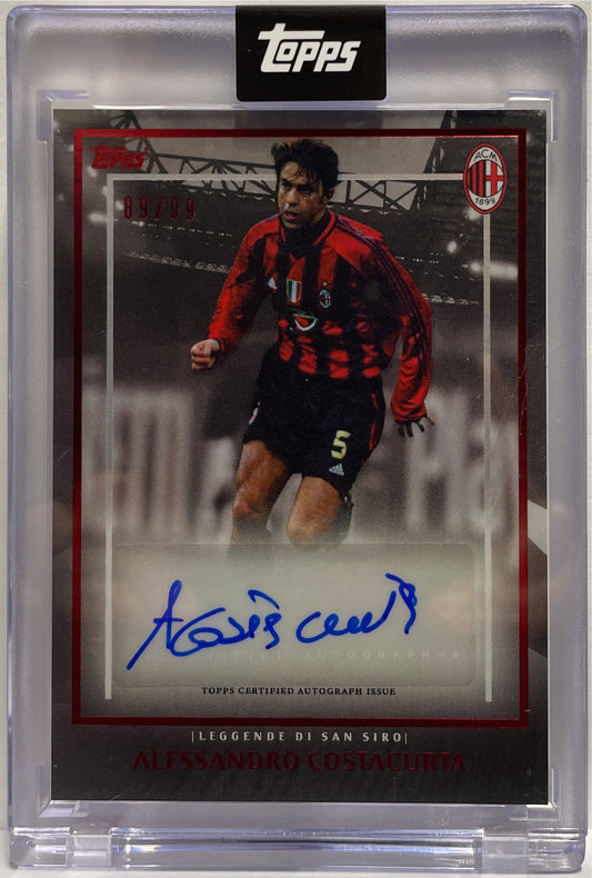 Alessandro Costacurta 89/99 Autograph Leggende Di San Siro Topps AC Milan 125 Anniversary 2025