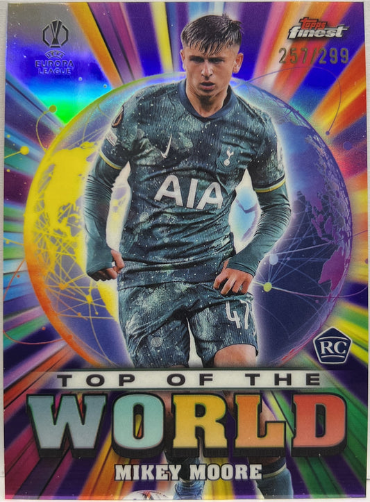 Mikey Moore 257/299 Rookie Top Of The World Purple Topps Finest UCC 2024/25