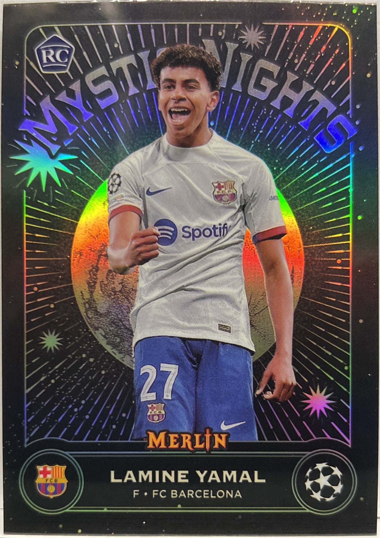 Lamine Yamal Rookie Mystic Nights Topps Chrome Merlin UCC 2023/24