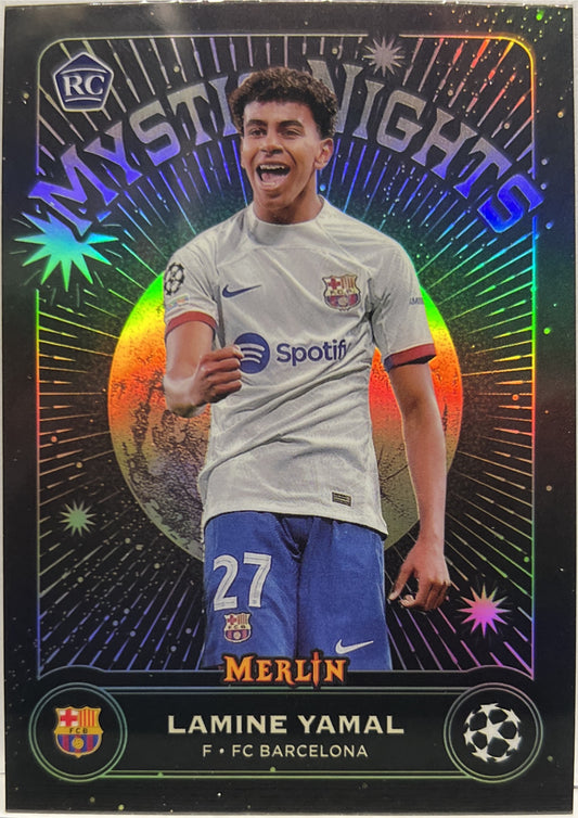 Lamine Yamal Rookie Mystic Nights Topps Chrome Merlin UCC 2023/24