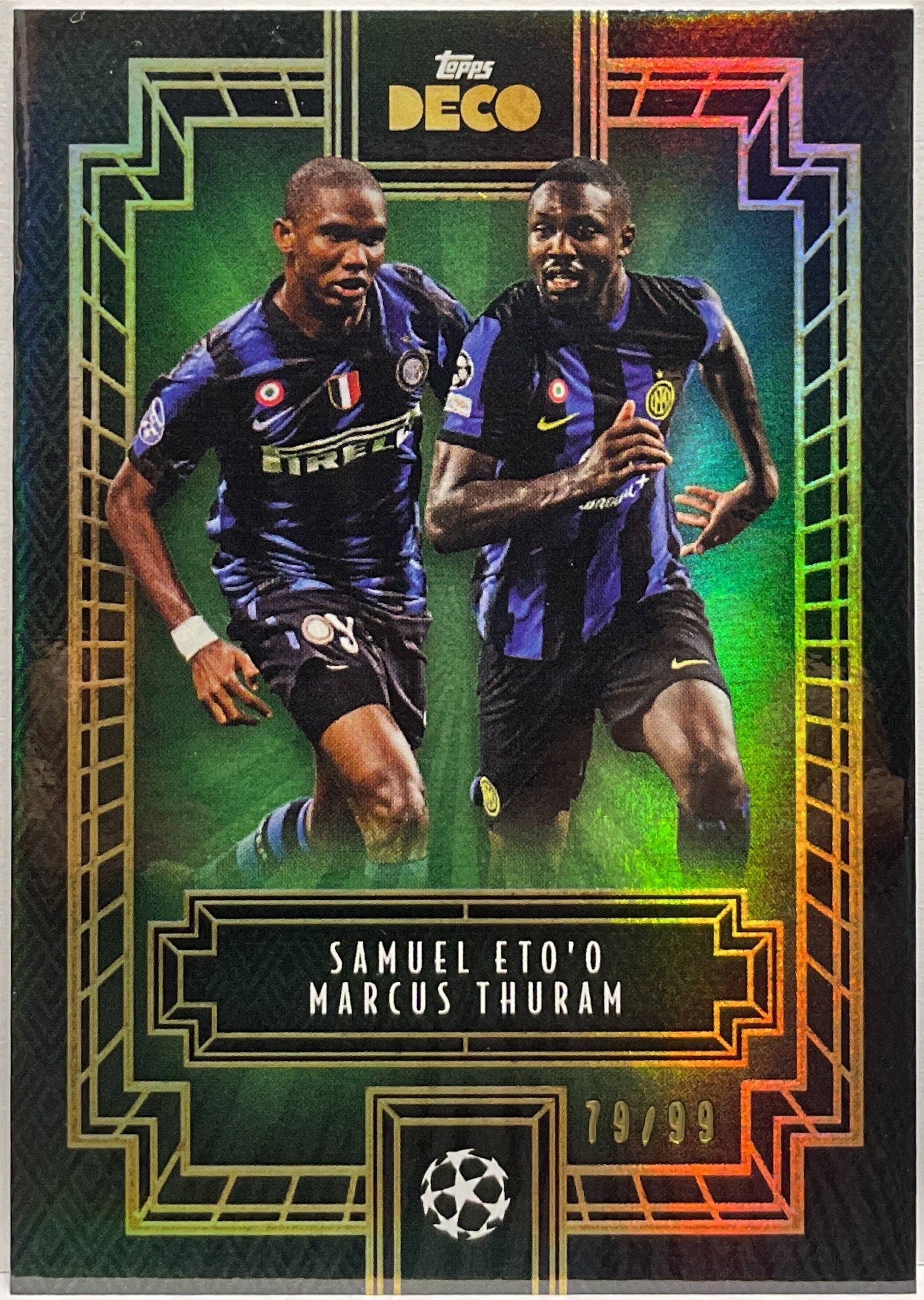 Samuel Eto'o Marcus Thuram 79/99 Green Topps Deco 2022/23