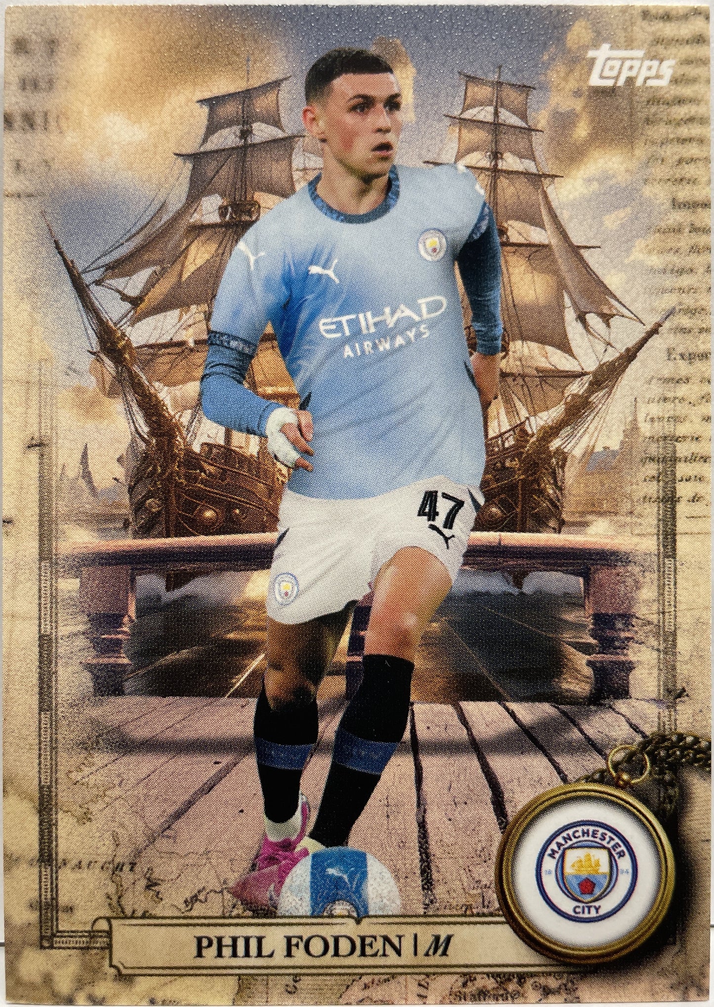 Mancolista-Sail Away-Topps Blue Moon Manchester City 2024/25