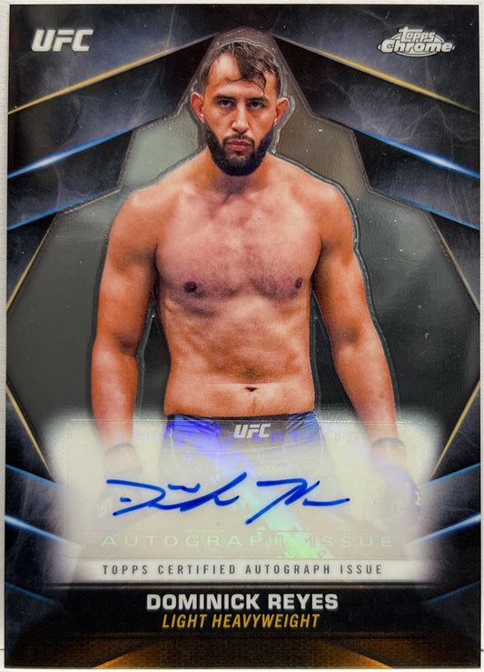 Dominick Reyes Autograph Veteran Topps Chrome UFC 2024