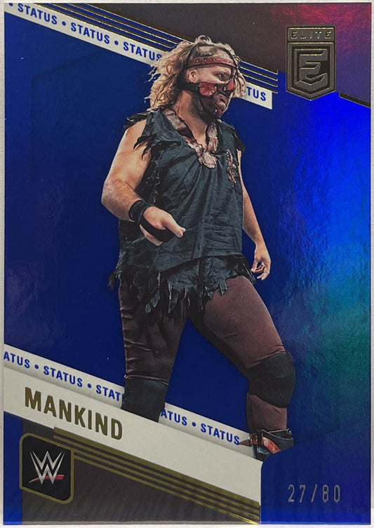 Mankind 27/80 Status Blue WWE Donruss Elite 2023
