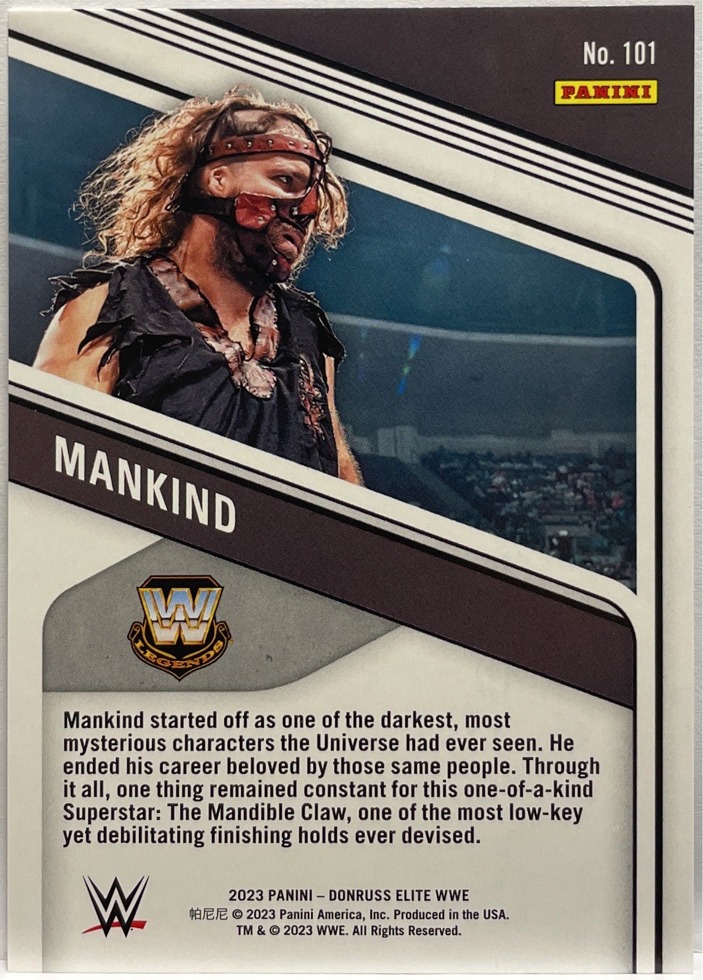 Mankind 27/80 Status Blue WWE Donruss Elite 2023