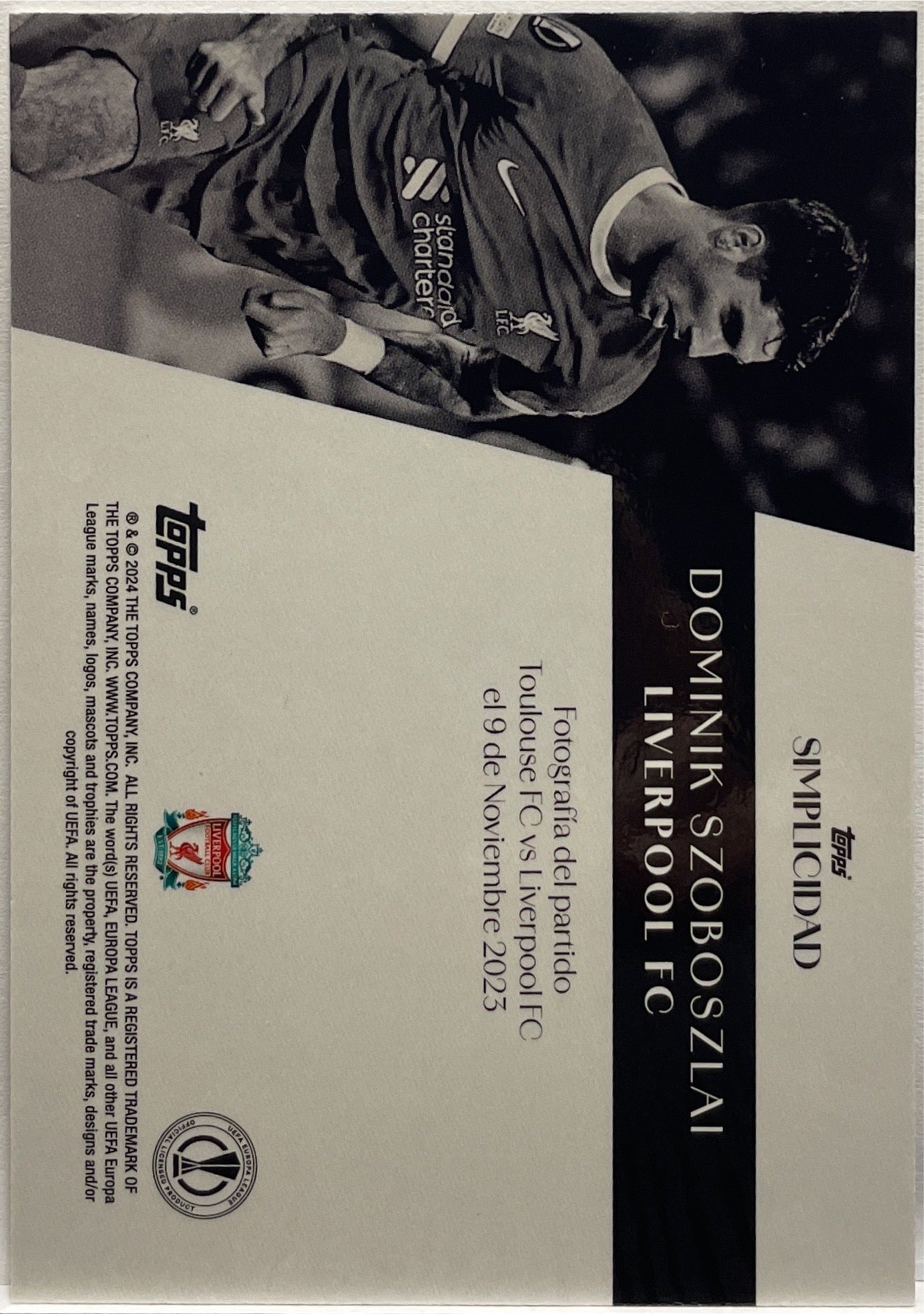 Dominik Szoboszlai 52/99 Topps Simplicidad 2023/24