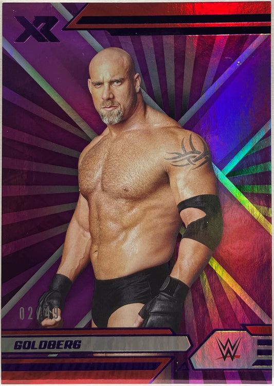 Goldberg 2/49 XR Purple Chronicles WWE 2022
