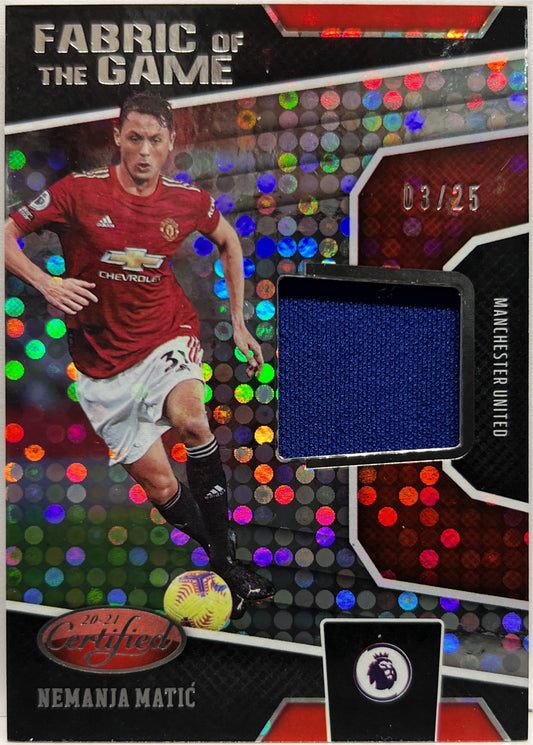Nemanja Matic 3/25 Patch Fabric Of The Game Chronicles 2020/21