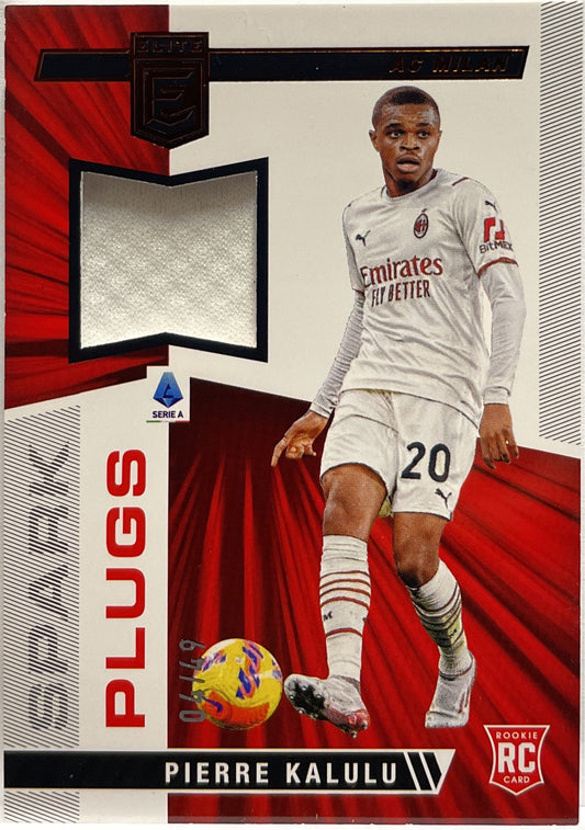 Pierre Kalulu 4/49 Rookie Patch Spark Plugs Donruss Elite Serie A 2021/22