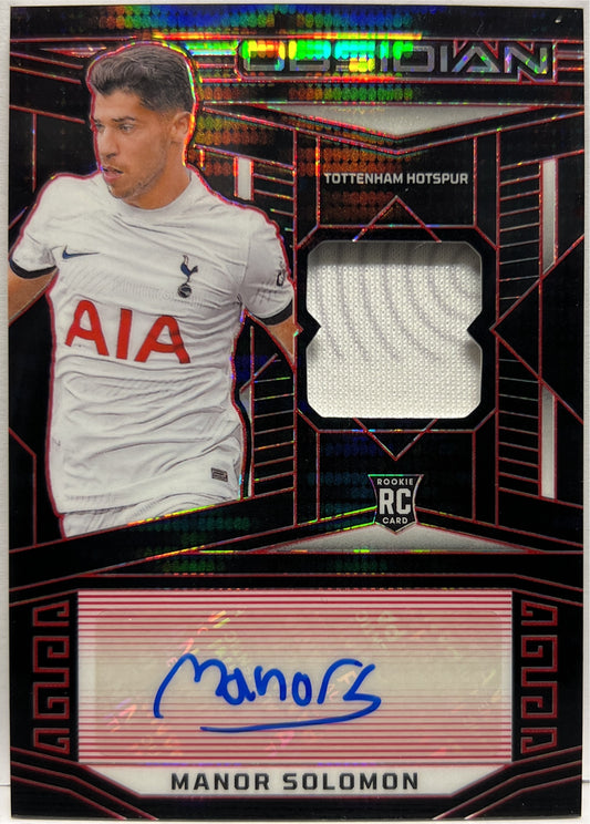 Manor Solomon 31/49 Patch Autograph Electric Etch Red Pulsar Obsidian 2023/24