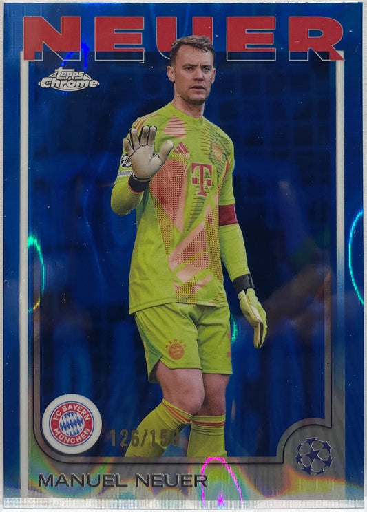 Manuel Neuer 126/150 Blue Lava Topps Chrome UCC 2024/25