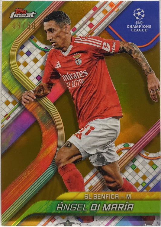 Angel Di Maria 49/50 Gold Topps Finest UCC 2024/25