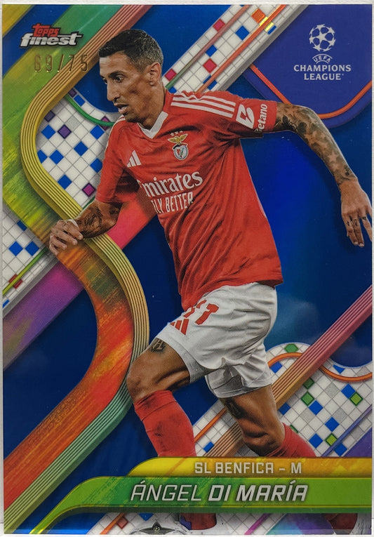 Angel Di Maria 69/75 Blue Topps Finest UCC 2024/25