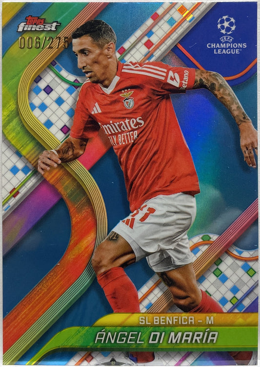 Angel Di Maria 6/275 Sky Blue Topps Finest UCC 2024/25