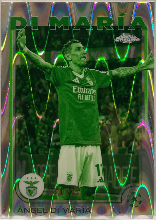 Angel Di Maria 43/225 Night Vision RayWave Topps Chrome UCC 2024/25