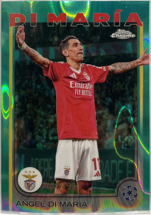 Angel Di Maria 104/199 Aqua Lava Topps Chrome UCC 2024/25