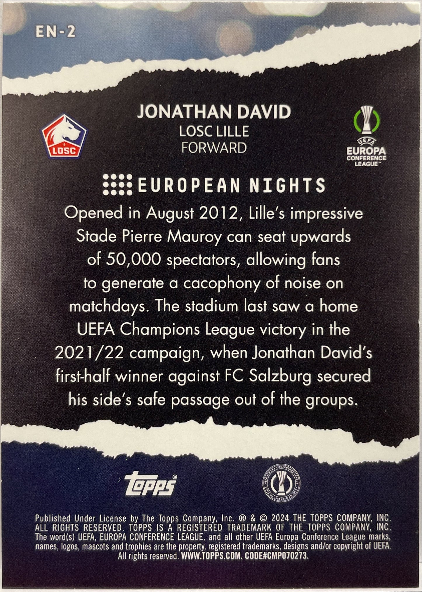 Mancolista-European Nights-Topps UCC 2023/24