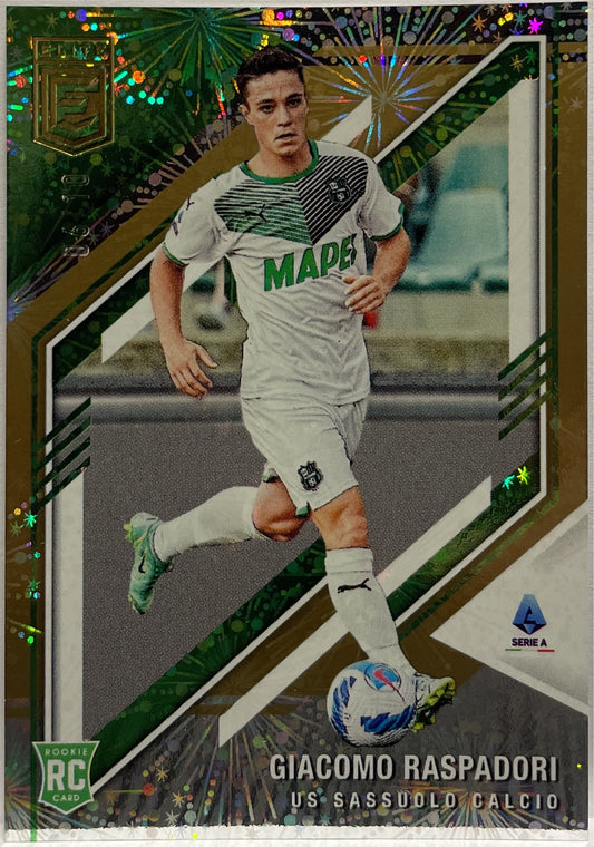 Giacomo Raspadori 6/10 Rookie Gold Fireworks Donruss Elite Serie A 2021/22