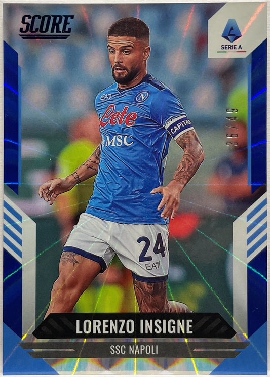 Lorenzo Insigne 36/49 Blue Score Serie A 2021/22
