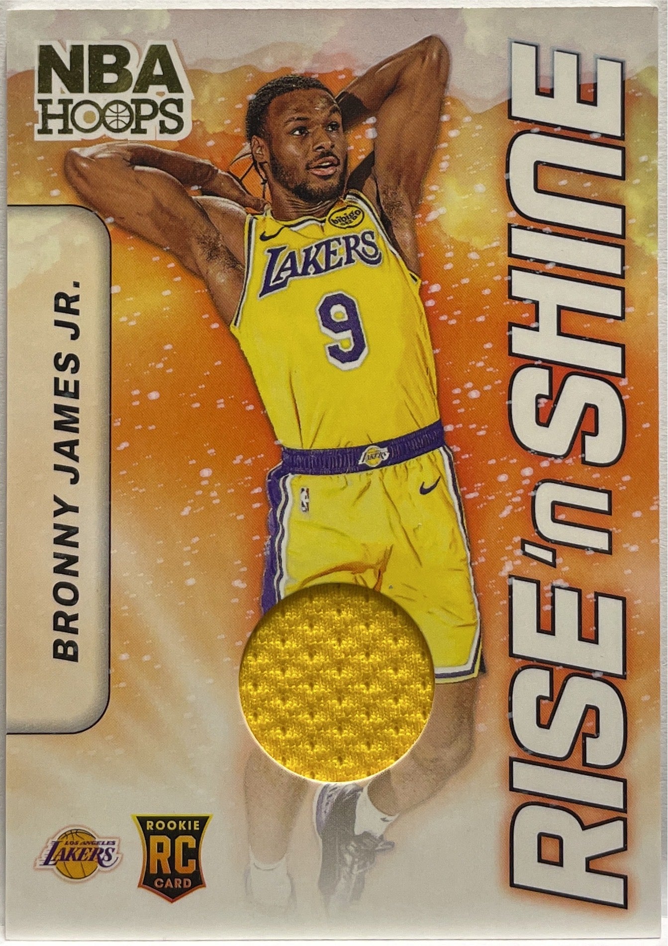 Bronny James Jr Rookie Patch Rise N Shine Hoops Basketball NBA 2024/25