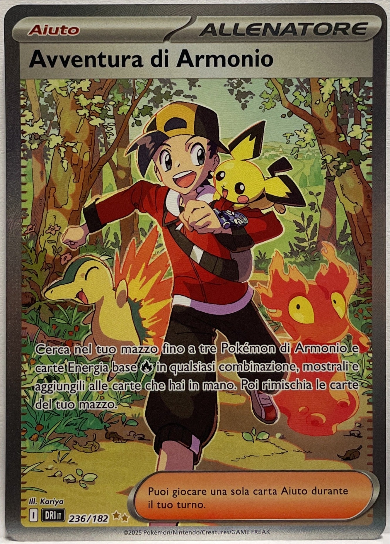 Avventura Di Armonio Allenatore 236/182 I Pokemon DRI Ita 2025